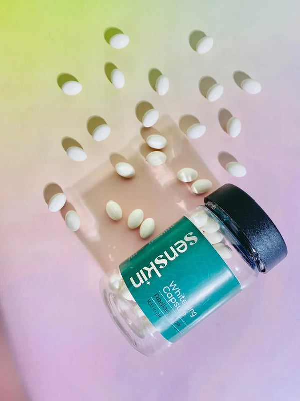 "Senskin Whitening Capsules – Spotless, Bright & Even Skin"