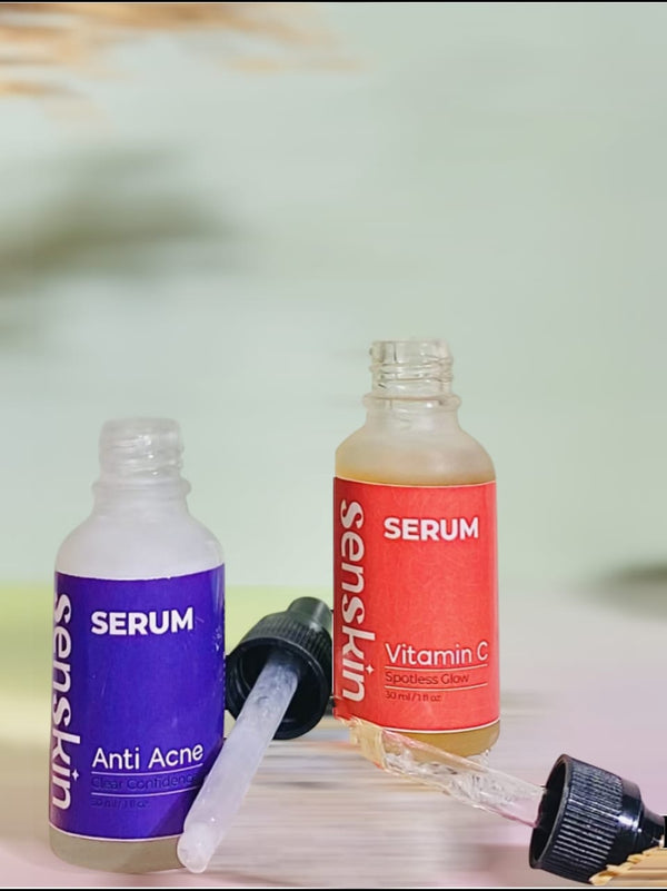 Clear & Glow Duo – Anti-Acne + Vitamin C Serums